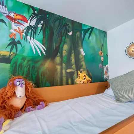 Jungle Duplex With Pool 5 Min Disneyland Apartament *